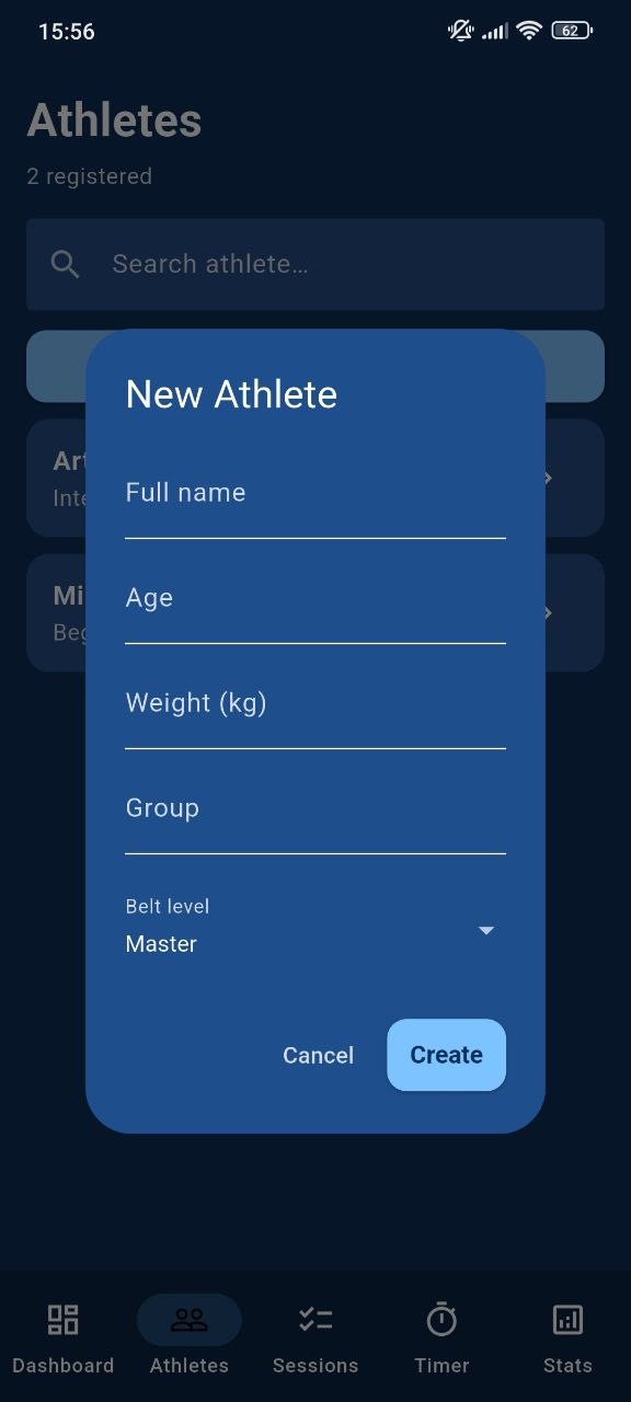Athlete profile screen